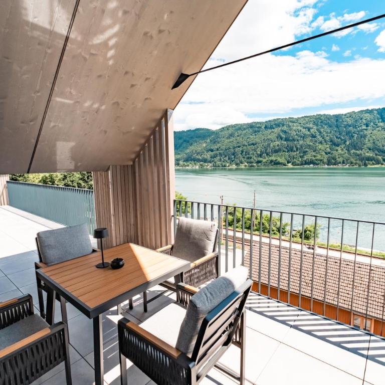 Montelago, Penthouse am Ossiacher See mit Kamin, Seeblick, Seezugang - Apartment mit 2 Schlafzimmern und Seeblick - 9