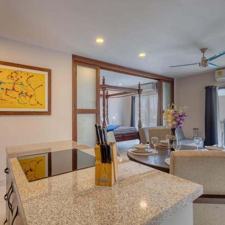 Dog-friendly Apartment with Rooftop Infinity Pool, Gym, Central AC & Balcony - Casa - 7