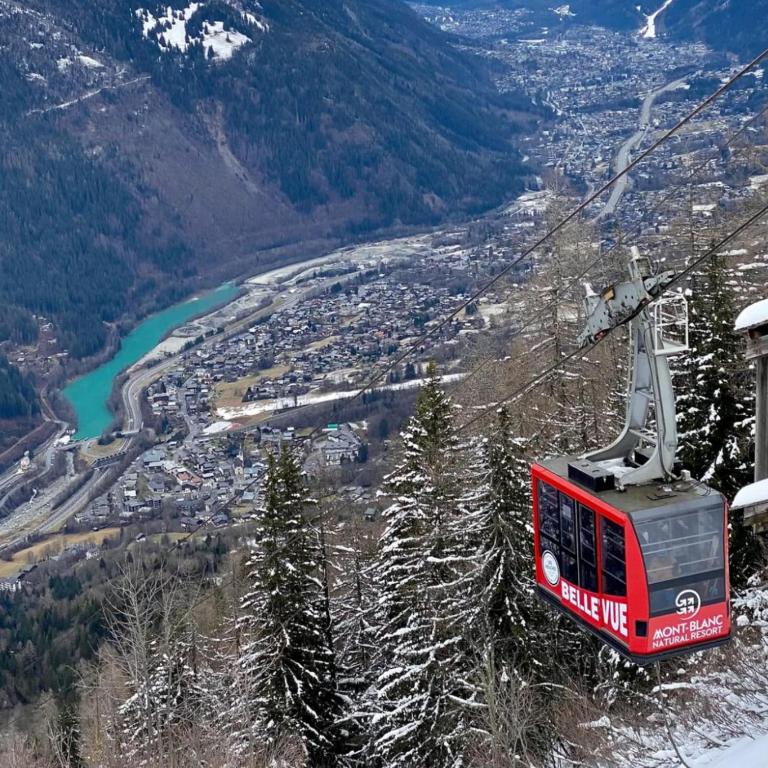 Balcon vue chaîne du Mont-Blanc parking - Appartement - 28