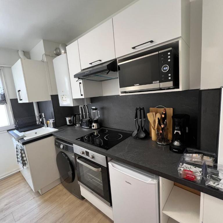 T3 Rénové Tout Équipé Gare du Havre 6 Pers - Apartment mit 2 Schlafzimmern - 14