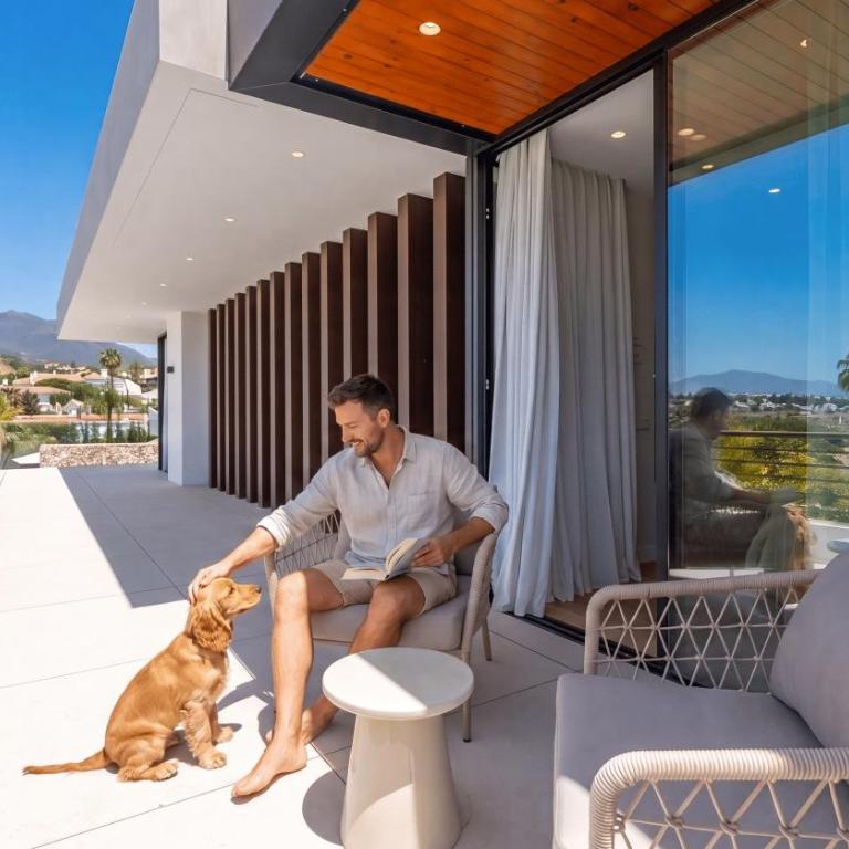 VACATION MARBELLA I Villa Trophy, Built in 2026, Private Turquoise Pool, 6BDR, Walking Distance to Los Naranjos, Minutes from Puerto Banus, Luxury Interiors, Private GYM, Lounge Bar - Villa Superior - 2