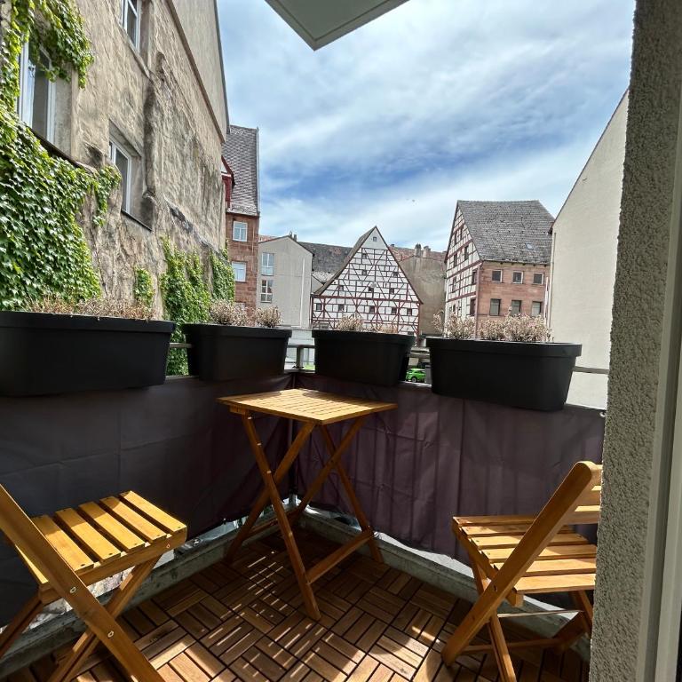Cobblestone Studios Altstadt Nürnberg - Chambre Familiale avec Balcon - 25