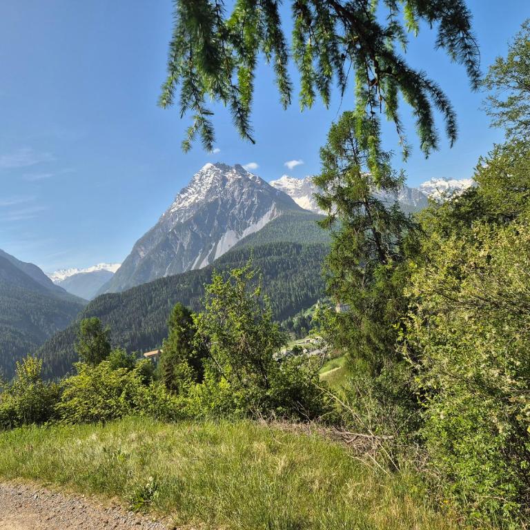 Chasa Aquileia Engadin Scuol - Bergblick, 6 Pers, zentral, Terrasse, Gratisparken - Apartment mit Blick auf die Berge - 55