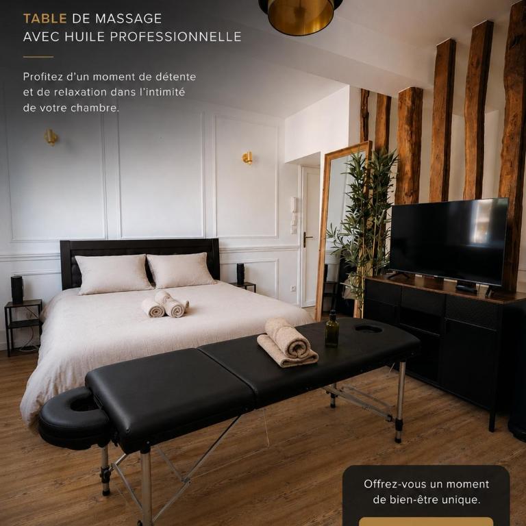 Spa du palais jacuzzi sauna - Rouen centre - free parking - Apartment mit Stadtblick - 3