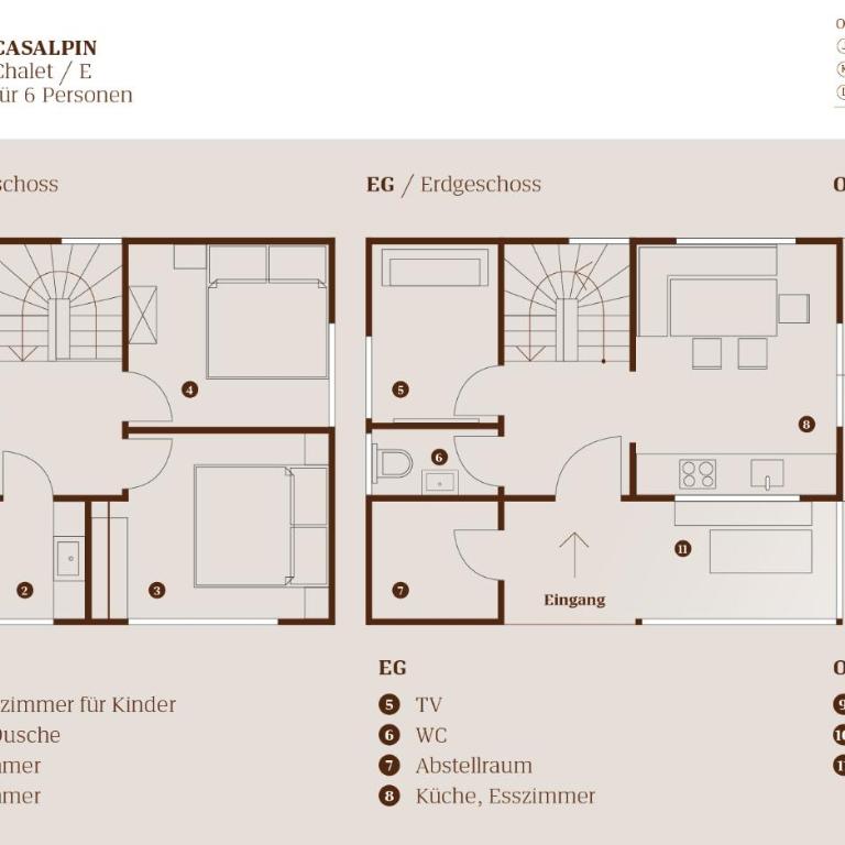 CASALPIN Chalets - Ferienhaus mit 3 Schlafzimmern - 10
