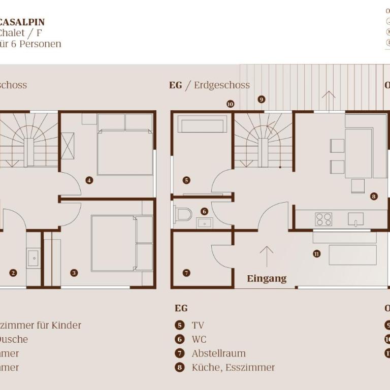 CASALPIN Chalets - Ferienhaus mit 3 Schlafzimmern - 10