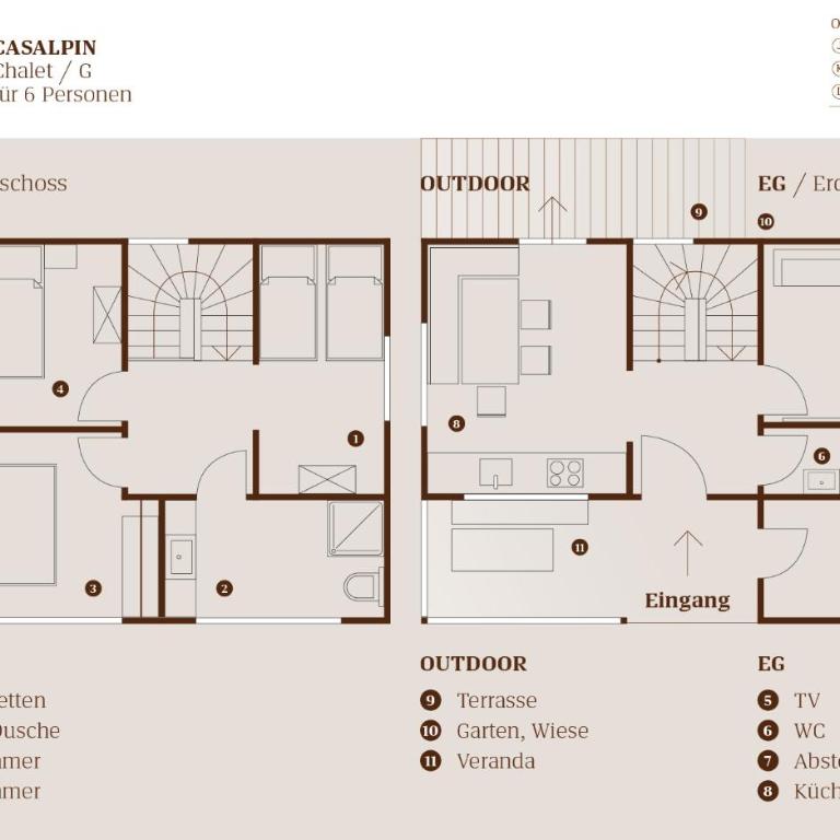 CASALPIN Chalets - Ferienhaus mit 3 Schlafzimmern - 11