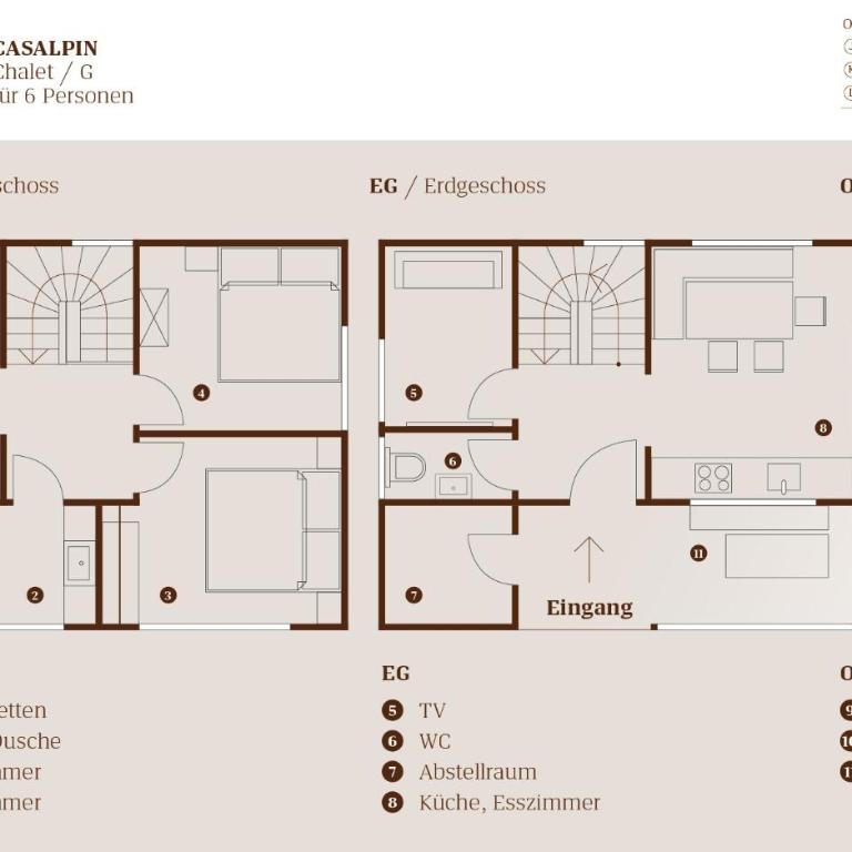 CASALPIN Chalets - Ferienhaus mit 3 Schlafzimmern - 11