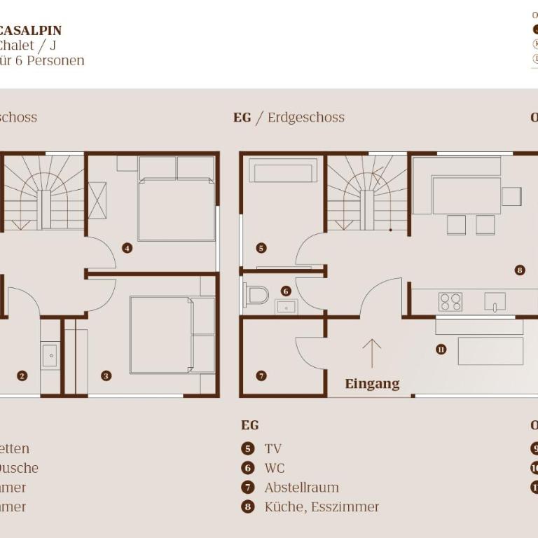 CASALPIN Chalets - Ferienhaus mit 3 Schlafzimmern - 11