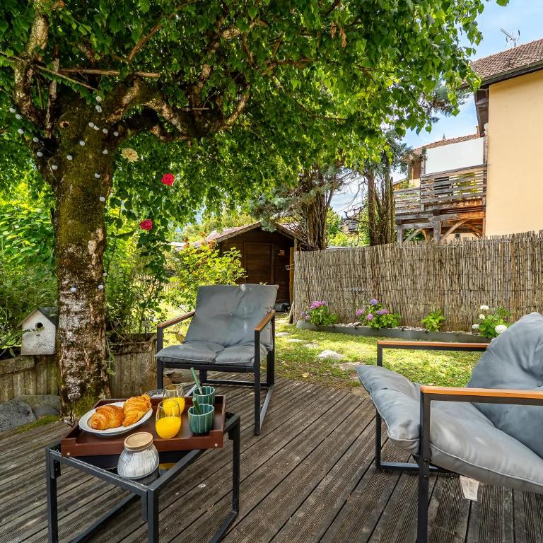 La Charmeuse des Alpes - Appartement climatisé de prestige avec jacuzzi et jardin privé - Appartement 1 Chambre - 33