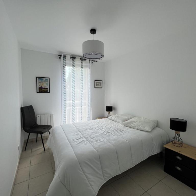 Les dunes, appartement avec piscine - Appartamento Deluxe con 2 Camere da Letto e Vista Giardino - 11