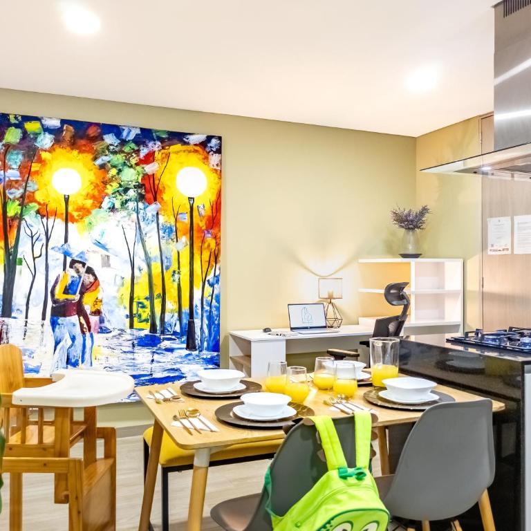 Familiar Luxe - Aire Acondicionado - 2 Increíbles Terrazas - BBQ Privado - Two-Bedroom Apartment with Balcony and Terrace - 44