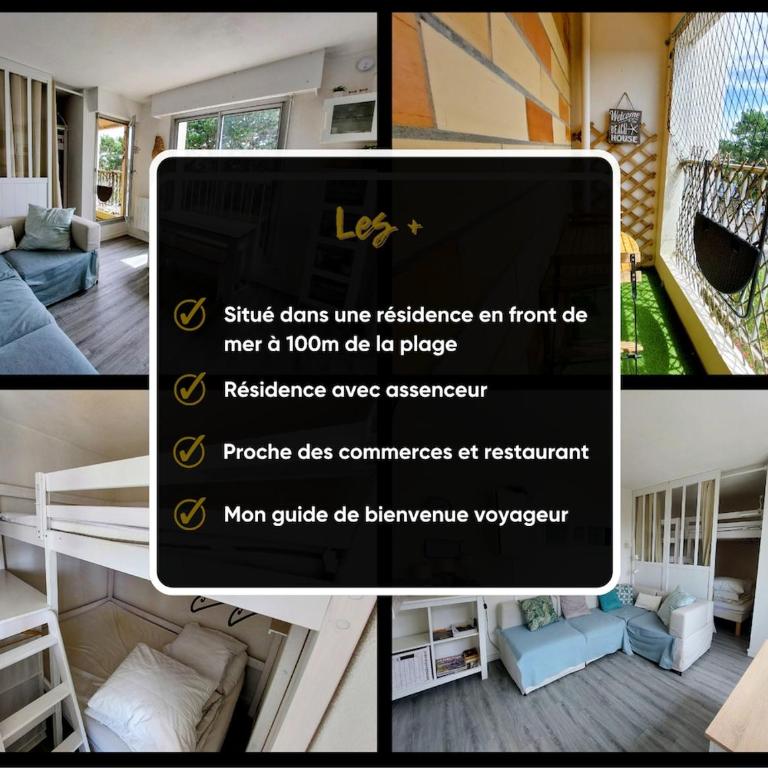 Studio dans une résidence en front de mer - Apartment mit 1 Schlafzimmer - 3