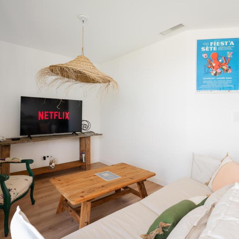 Clim - Parking - Terrasse - BBQ - 5min Centre Sète - Apartment mit 2 Schlafzimmern - 14