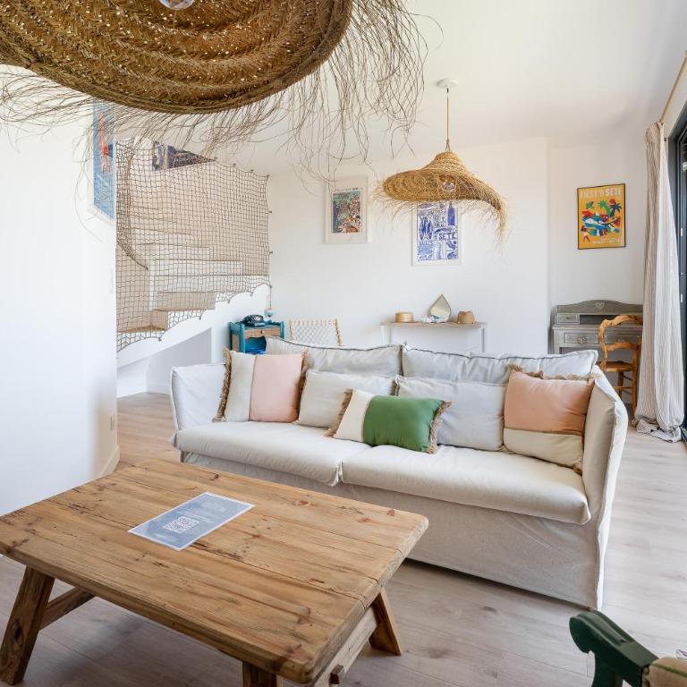 Clim - Parking - Terrasse - BBQ - 5min Centre Sète - Apartment mit 2 Schlafzimmern - 15