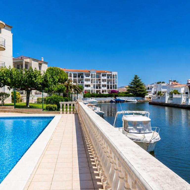 224-Apartamento con vistas a canal y piscina - Apartment mit Terrasse - 2