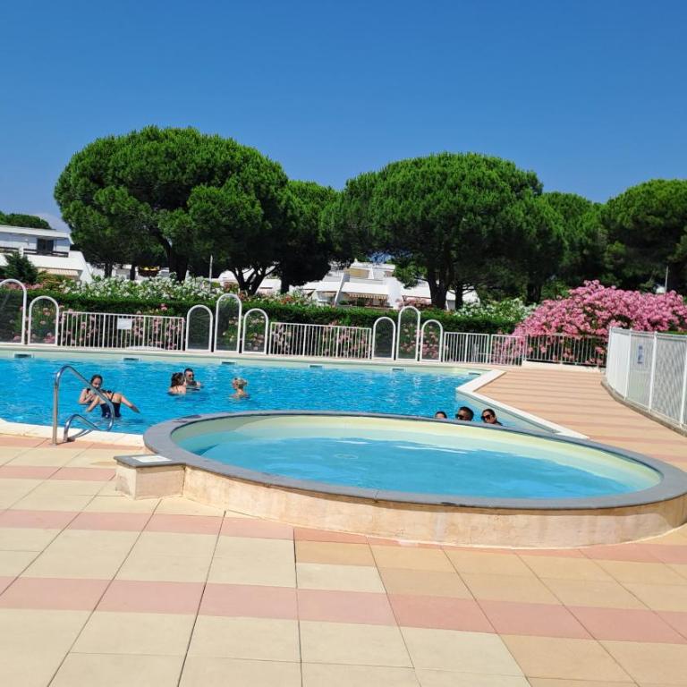 Flamants Roses Studio Cabine climatisé avec Parking et Piscine - Familienstudio - 1