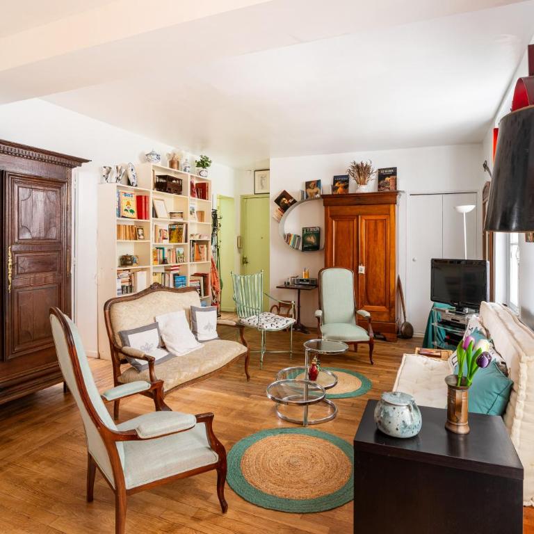 Vintage 2BD Apartment with Patio in Montmartre - Appartement - 6