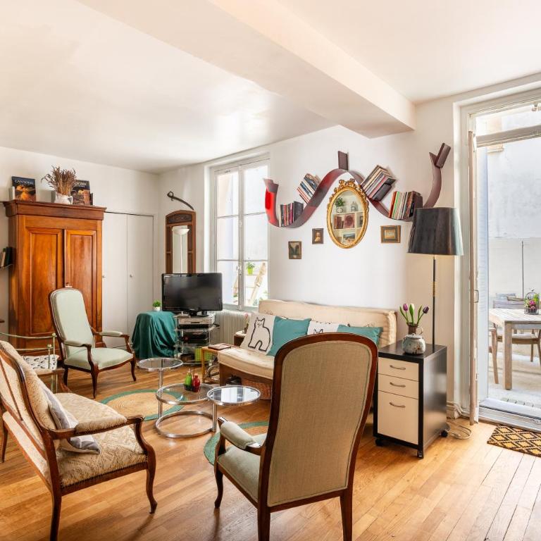 Vintage 2BD Apartment with Patio in Montmartre - Appartement - 7