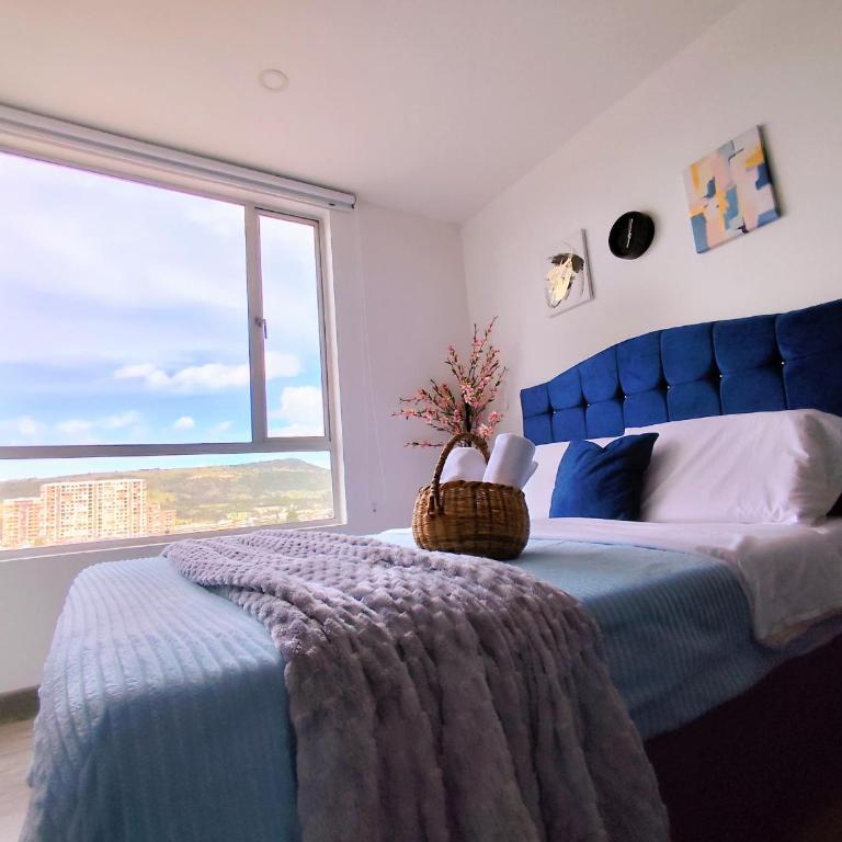Apartamento Blue con chimenea al norte de Tunja y parqueadero gratis - Apartamento de 2 dormitorios - 4