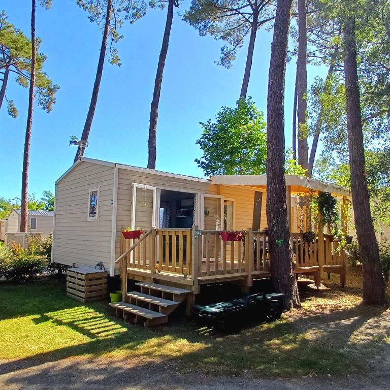 Mobil-home climatisé - Terrasse et portillon - proche océan - Casa Móvil - 1