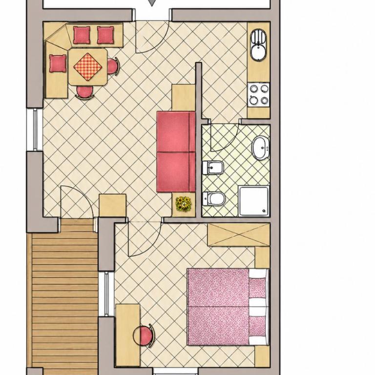 Residence A Val - Apartment mit Balkon - 2