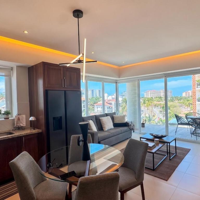 Luxury Vallarta Marina 1BR, 180° Balcony & Golf Views - Apartamento Premium de 1 dormitorio - 22