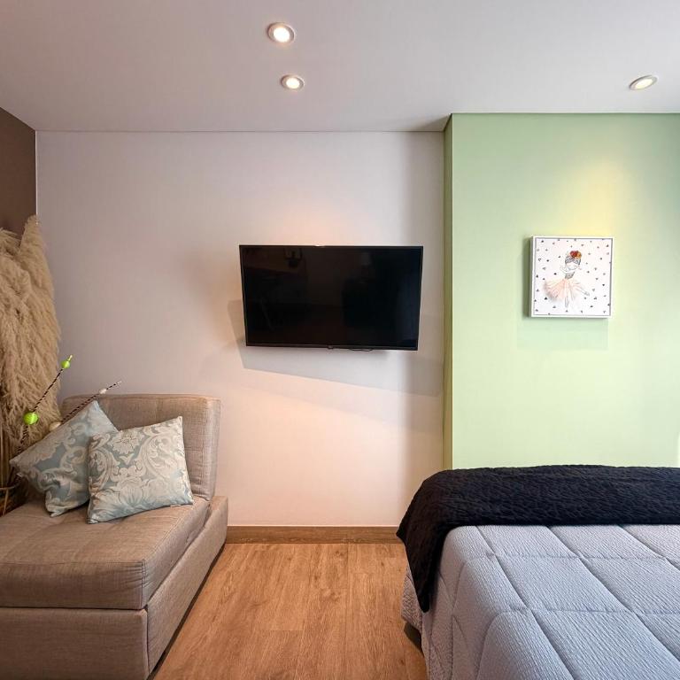 Loft Chapinero Central WiFi 900Mb Coworking & Terrazas - Two-Bedroom Apartment - 5