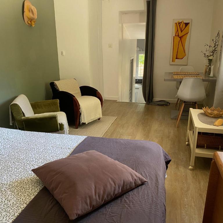 Studio indépendant dans propriété campagne Aixoise terrasse et piscine période estivale - Studio - 12