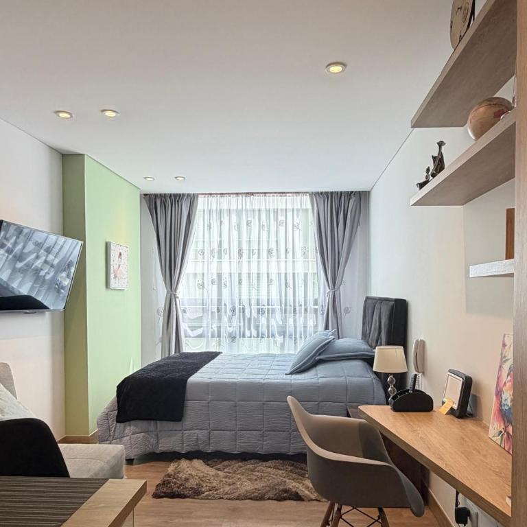 Loft Chapinero Central WiFi 900Mb Coworking & Terrazas - Two-Bedroom Apartment - 1