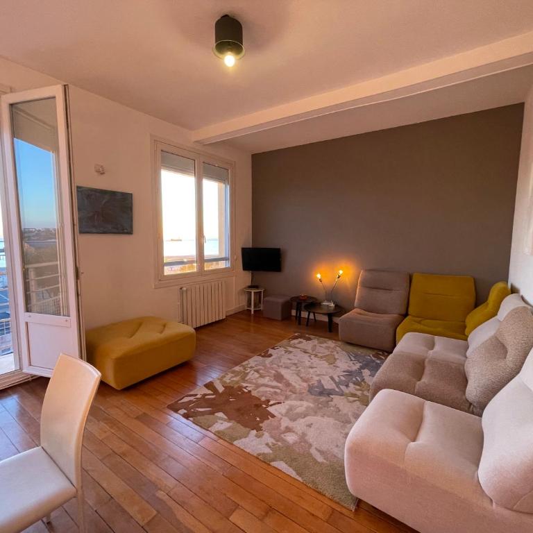 Serenity view appartement traversant vue mer - balcon & terrasse couverte - face à Nausicaa - Appartamento con 3 Camere da Letto - 3