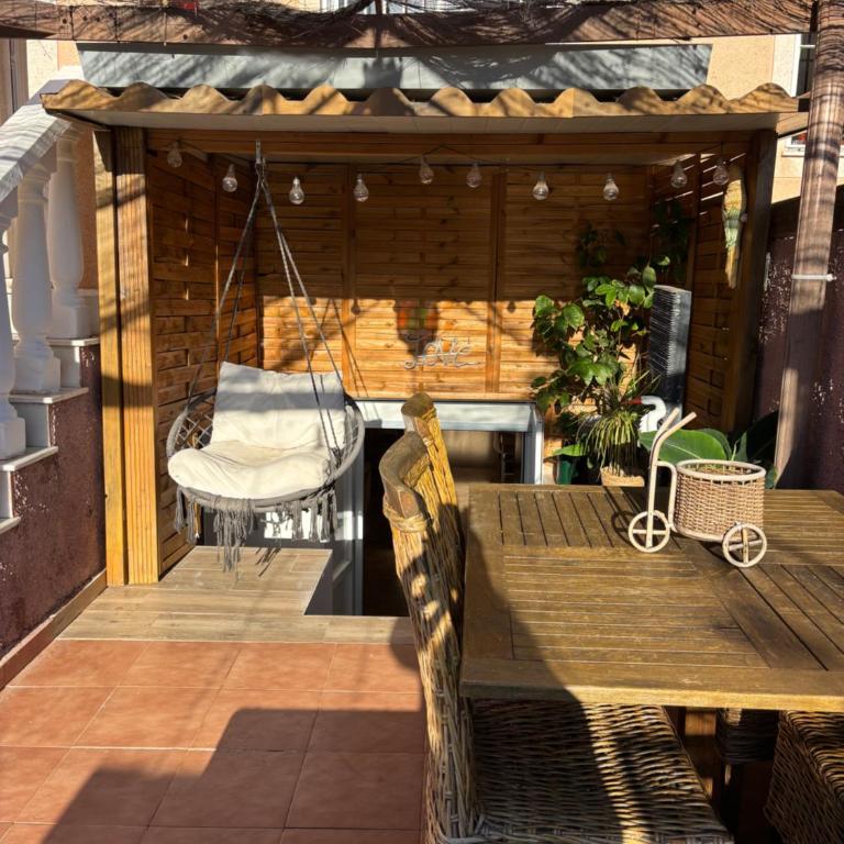 Bungalow en la Playa con Terraza Soleada, Jacuzzi, Solarium, Piscina comunitaria - Apartment mit 2 Schlafzimmern - 31