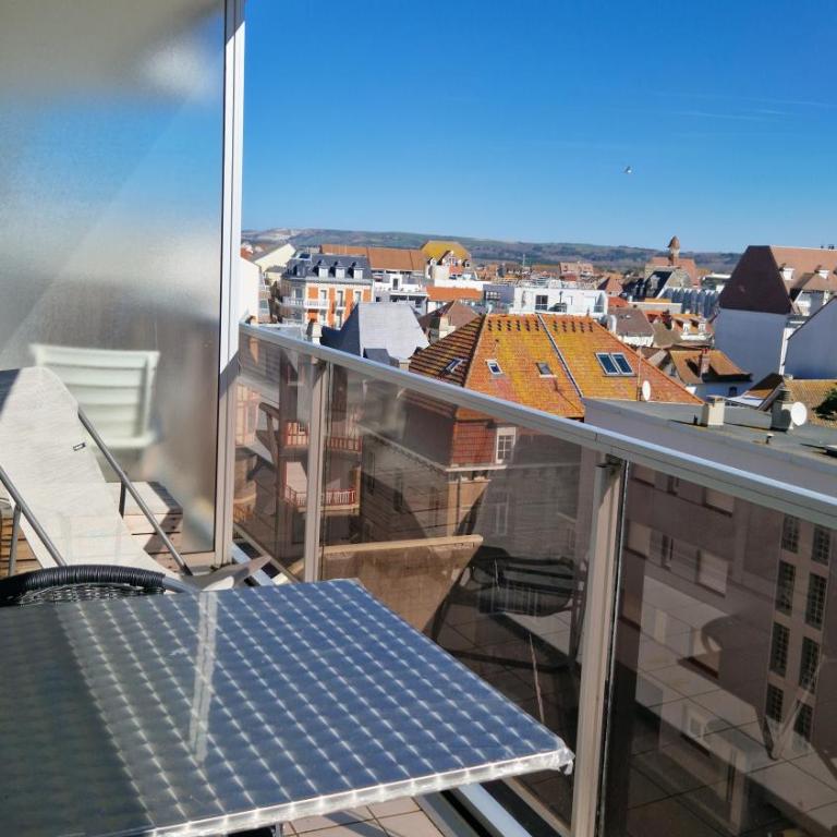 Le Touquet, Studio cosy en résidence front de mer - vue sur les toits de la ville - Studio avec Balcon - 23