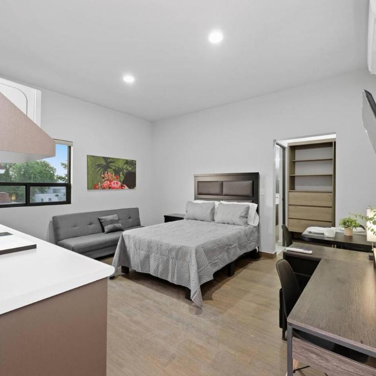Moderno Loft Cerca del Tec Alberca + parrilla - Habitación Doble - 1