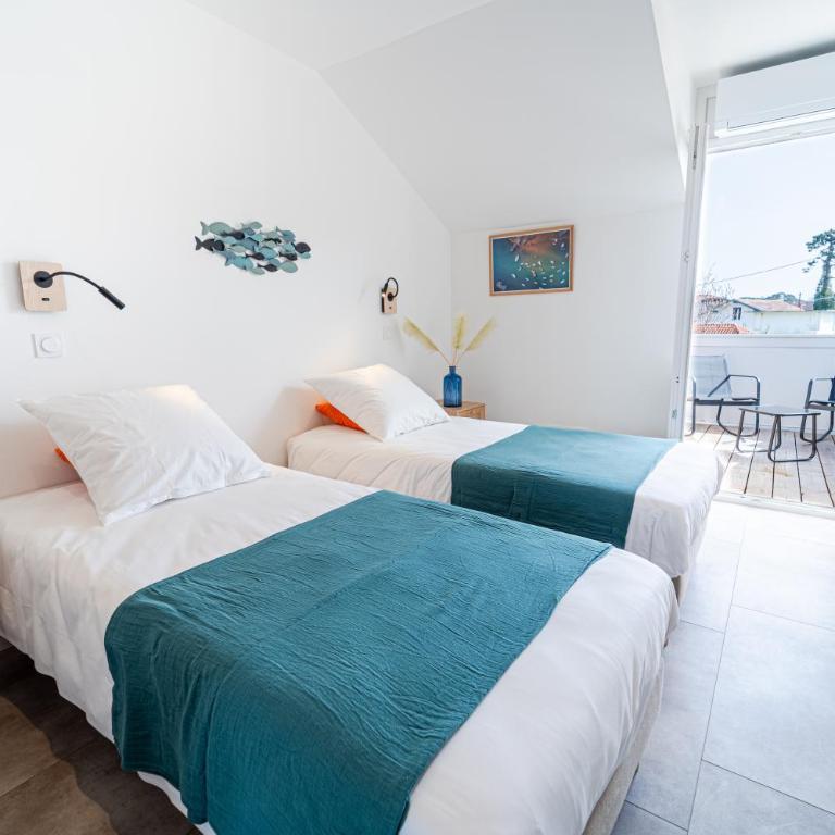 Hôtel La Chaumière-Les Pastourelles - Chambre Double avec Terrasse - 2