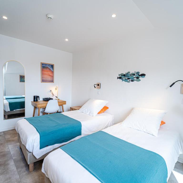 Hôtel La Chaumière-Les Pastourelles - Chambre Double avec Terrasse - 1