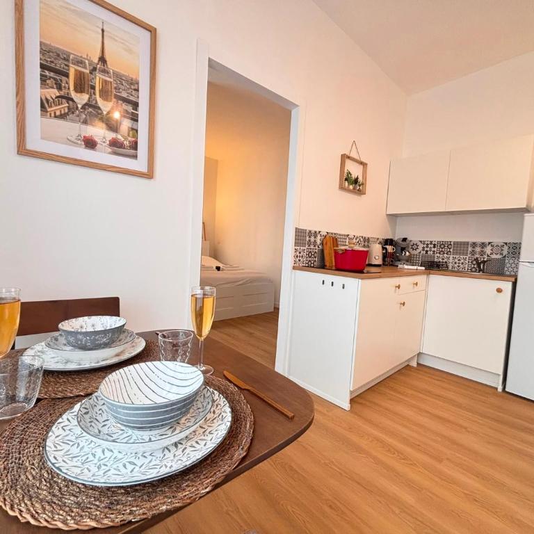 Le Tinqueux Chic-Studio rénové proche centre reims - Appartamento con 1 Camera da Letto - 20