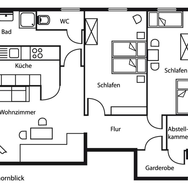 Haus Anatswald - direkt an der Fellhornbahn - Apartment mit 2 Schlafzimmern - 8