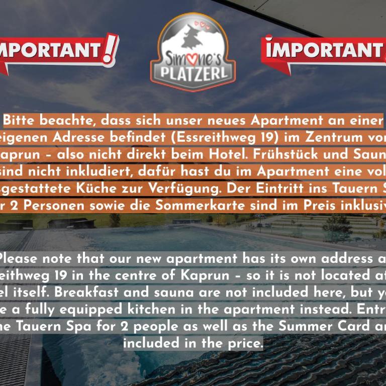 Simone's Platzerl - inklusive täglichem freien Eintritt Tauern Spa - nur 5 Gehminuten, Sommerkarte, privatem Garten mit Schwimmteich, Grill und Saunabereich - Apartment mit 1 Schlafzimmer und Balkon - 4