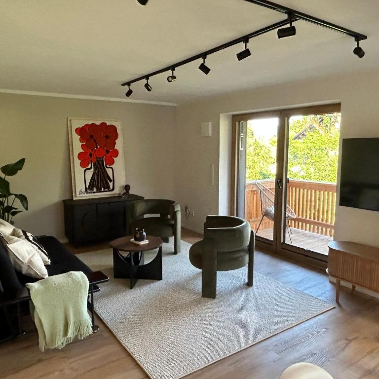 LoisachLodge - zwischen Loisach und Zugspitze - Apartamento con vistas y balcón - 12