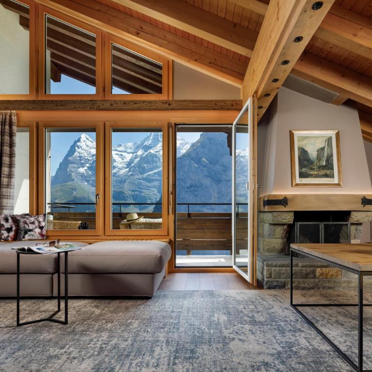 Eiger Mürren Swiss Quality Hotel - Unique Suite with 3 Bedrooms and Eiger mountain view - 5