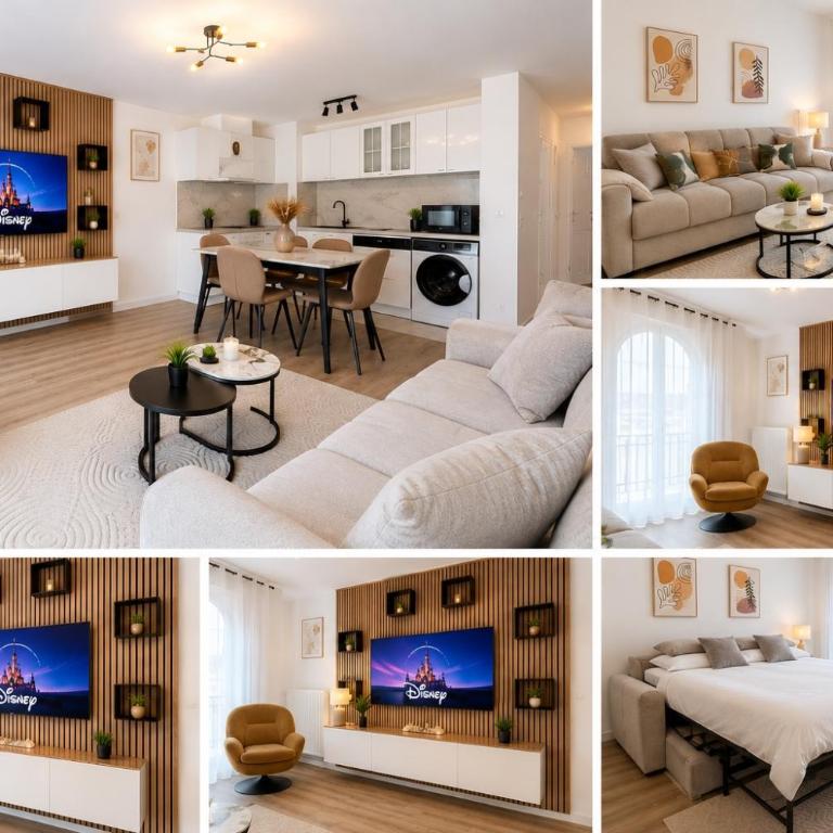 Disneyland Paris 5 Min Air Conditioning Free Parking RER A Paris - Apartment mit 2 Schlafzimmern - 7