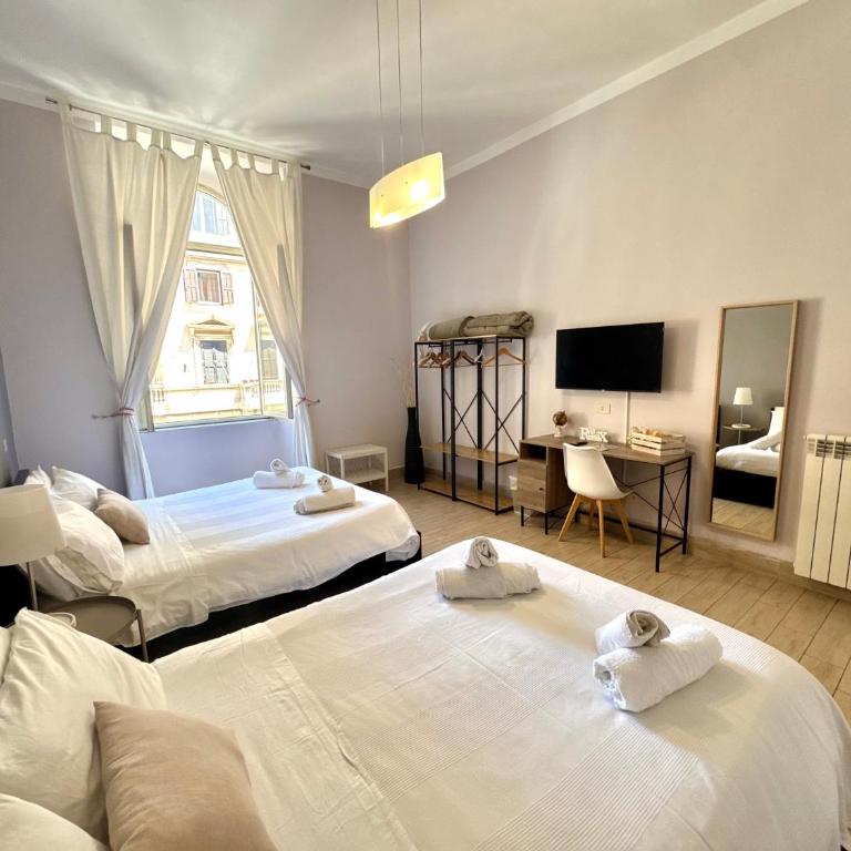 B&B 128 Roma - Camera Quadrupla con Bagno Privato - 15