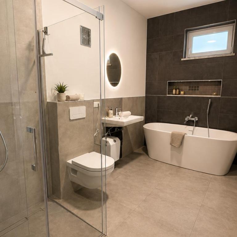Allgäu Living l Ferienhaus 5 Apartments - Sauna - Balkon - Garten - Parkplatz - Familienfreundlich - Apartment mit 2 Schlafzimmern - 12