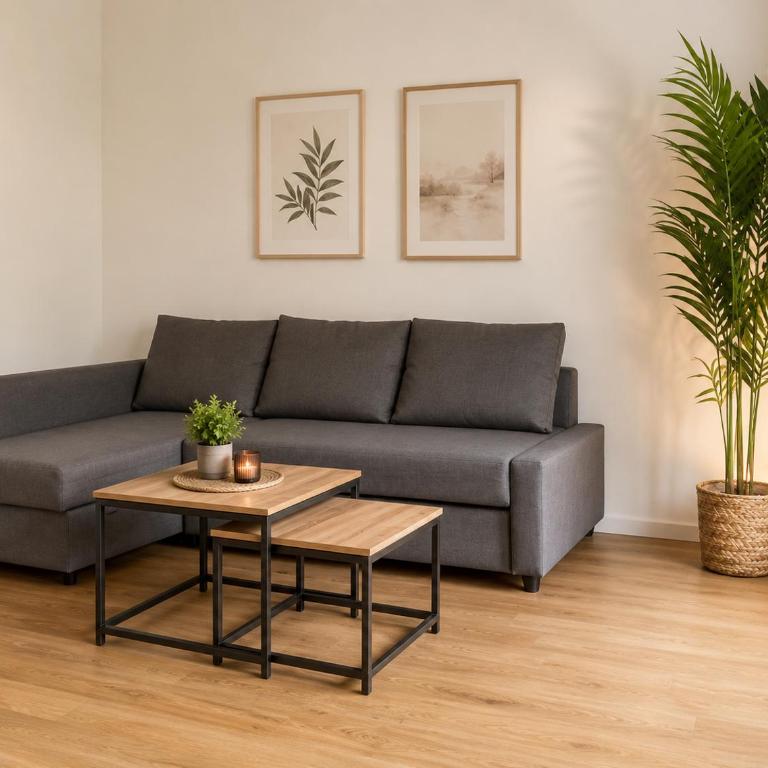Allgäu Living l Ferienhaus 5 Apartments - Sauna - Balkon - Garten - Parkplatz - Familienfreundlich - Apartment mit 2 Schlafzimmern und Gartenblick - 7