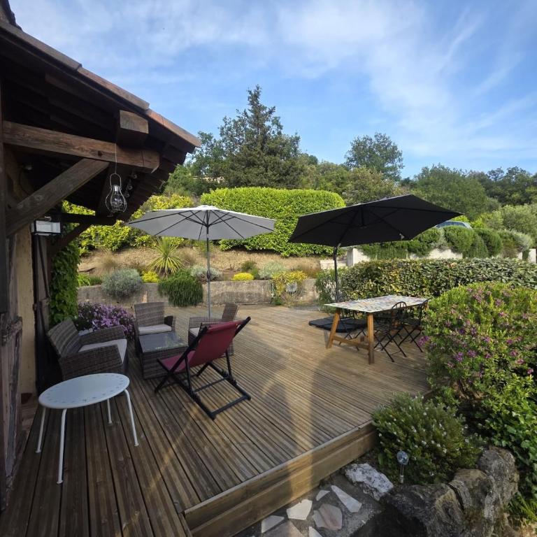 Un havre de paix à 30 min de Nice, jardin privé - Villa 2 Chambres - 2