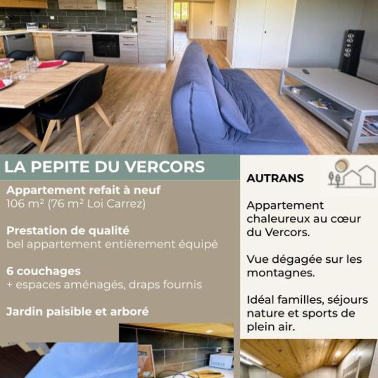 Une pépite pour vos séjours dans le Vercors ! - Appartement 3 Chambres - 35