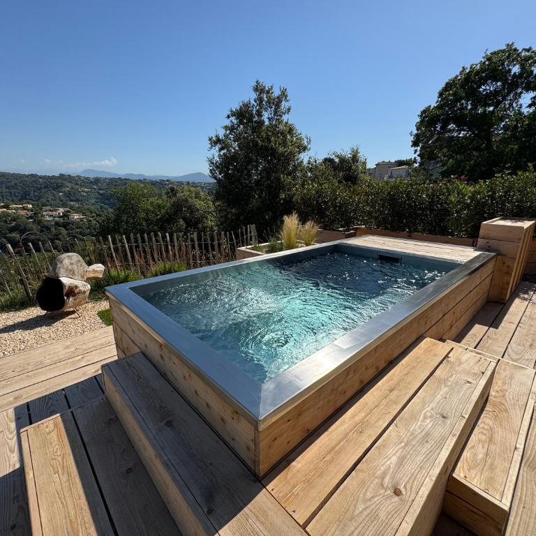 Tiny House - St-Paul-de-Vence - private jacuzzi - panoramic view - Casa con 1 dormitorio - 11