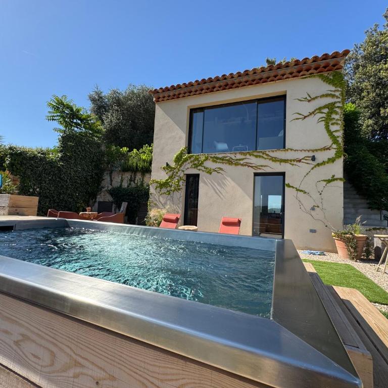 Tiny House - St-Paul-de-Vence - private jacuzzi - panoramic view - Casa con 1 dormitorio - 9
