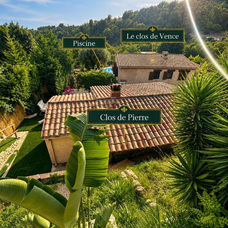 Maison indépendante au Clos de Vence avec jacuzzi privé et piscine partagée ouverte du 15 mai au 15 septembre au coeur de la nature - Maison de Vacances 3 Chambres - 4